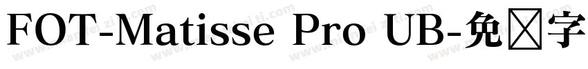 FOT-Matisse Pro UB字体转换